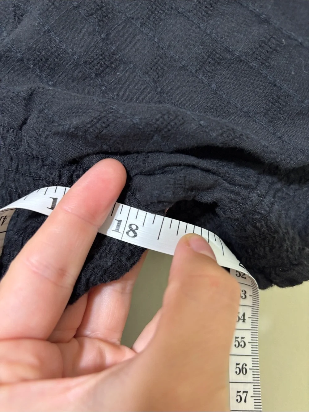 Madewell Black Smocked Puff-Sleeve Square Neck Top